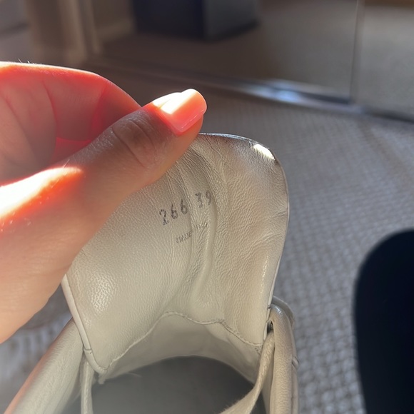 White Prada sneakers with red logo! Size 39 women’s - Picture 9 of 10